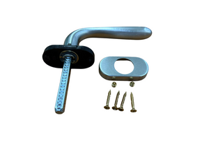 GHIDINI PIETRO BOSCO "UNO-Z" MEZZA MANIGLIA ROSETTA OVALE DESTRA COLORE CROMO SATINATO