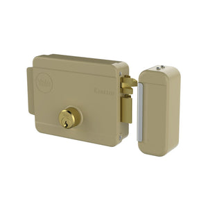 YALE Serratura elettrica destra/sinistra ad applicare per ferro. Entrata 40/50/60/70/80 mm. - finitura zincata