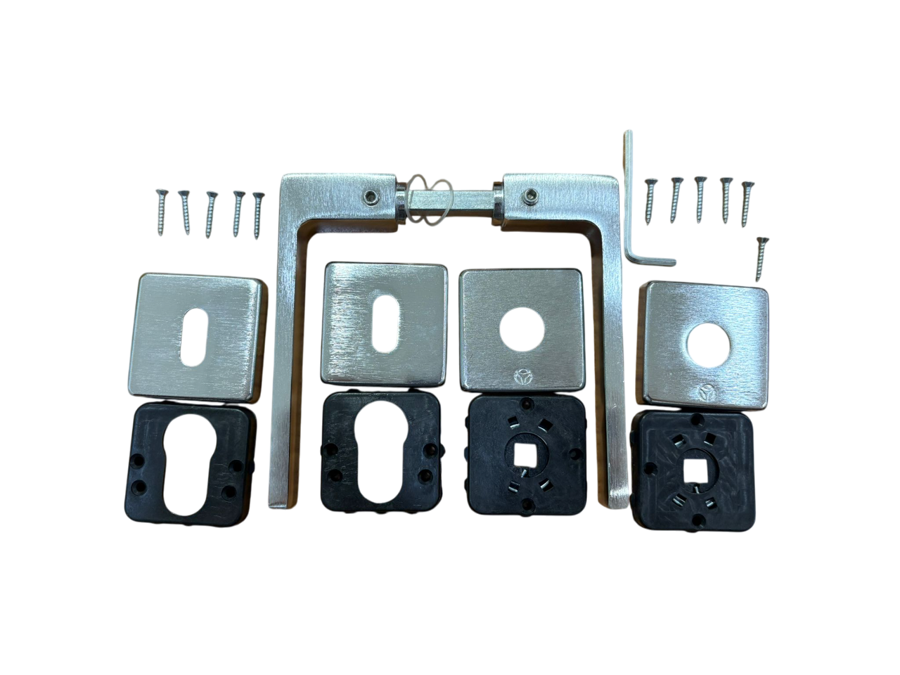 GHIDINI PIETRO BOSCO GM08-Z DOPPIA MANIGLIA BOCCHETTA PATENT ZCS COLORE ARGENTO