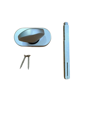 GHIDINI PIETRO BOSCO "MEZZALUNA" LIMITATORE C/ROSETTA OVALE Q.8 Colore ARGENTO