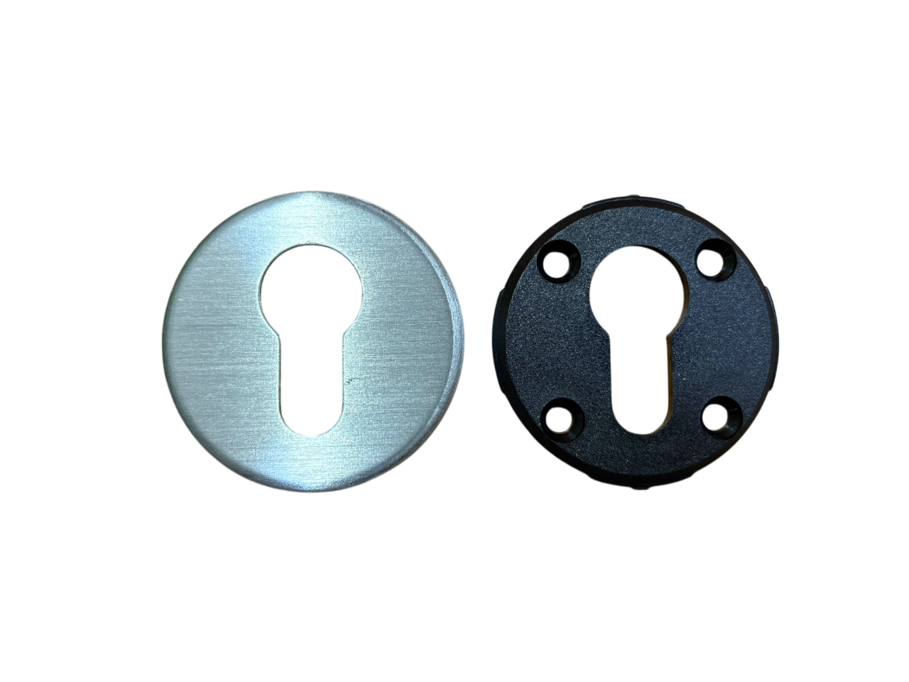 GHIDINI PIETRO BOSCO BOCCHETTA YALE 54x5 mm. FINITURA IN ALLUMINIO COLORE ARGENTO