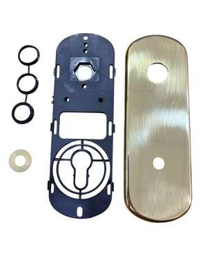 GHIDINI PIETRO BOSCO GHIBLI PLACCA CON FORO 10 mm. COLORE ORO LUCIDO PER CILINDRO CON POMO