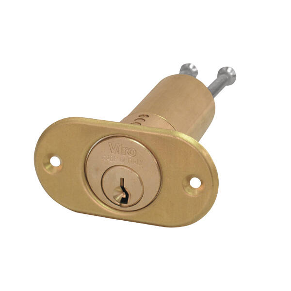 VIRO coppia cilindro fisso interno/esterno 791/794 PV per serratura da applicare  - finitura in ottone