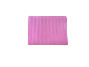 TASSELLI PER VETRO 40x30x2 mm. COLORE ROSA (Confezione da 1 kg.)