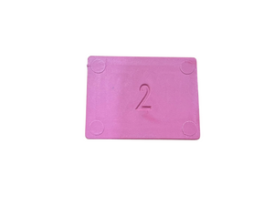 TASSELLI PER VETRO 40x30x2 mm. COLORE ROSA (Confezione da 1 kg.)