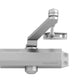 ASSA ABLOY Chiudiporta aereo con braccio e fermo colore argento