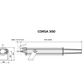 APRIMATIC  Attuatore ST450-N Corsa massima 300 mm. A stelo per cupole, pale frangisole, finestre a lamelle, finestre a sporgere.