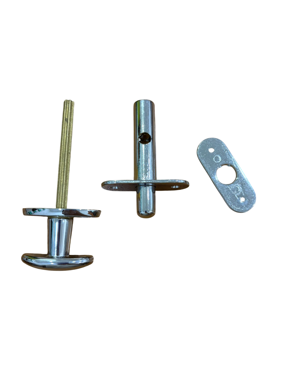 BIENNEBI POMOLO ROSETTA OVALE CON CATENACCIO FRONTALE OVALE mm.60 COLORE CROMO LUCIDO