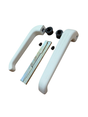 COAR COPPIA MANIGLIA MODELLO "LITTLE" BASSA COLORE BIANCO PERLA RAL 1013