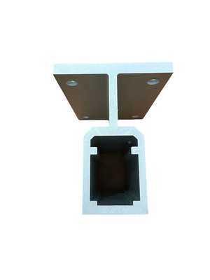 COMPAS SUPPORTO FISSAGGIO ALTEZZA 130 mm. FINITURA IN ALLUMINIO ESTRUSO COLORE ARGENTO
