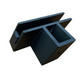 COMPAS SUPPORTO A SBALZO PORTA VETRO INCLINATO A 30° SINISTRO PER 40x20- FINITURA IN ALLUMINIO ESTRUSO COLORE NERO