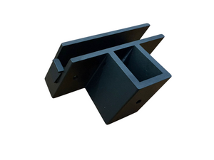 COMPAS SUPPORTO A SBALZO PORTA VETRO INCLINATO A 30° SINISTRO PER 40x20- FINITURA IN ALLUMINIO ESTRUSO COLORE NERO