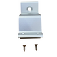 COMPAS SUPPORTO FISSAGGIO ALTEZZA 100 mm. FINITURA ALLUMINIO ESTRUSO COLORE ARGENTO