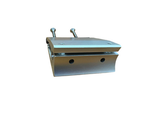 COMPAS PINZA CON SELLA PER TUBO TONDO 40 mm. - FINITURA IN INOX OSSIDATO