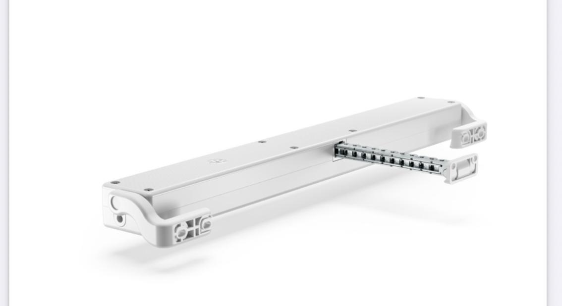 COMUNELLO Attuatore elettrico STAR 25 per apertura a Wasistas e sporgere 230V con corsa regolabile da 100mm. a 380mm.