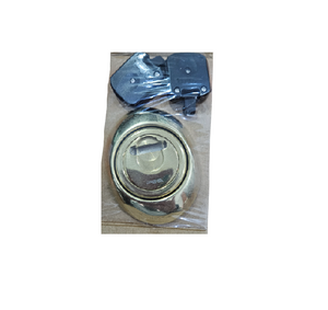 DISEC Defender Magnetico 3GDM PVD Ottone Lucido per serrature doppia mappa con mostrina SUPER TOP in ACCIAIO INOX da 13 mm. Piastra di fissaggio DISEC 3GDM15P compresa nel kit.