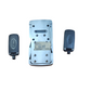 DISEC Defender Magnetico MG220-3W CROMO SATINATO. Protezione magnetica per porte blindate con serratura a doppia mappa.
