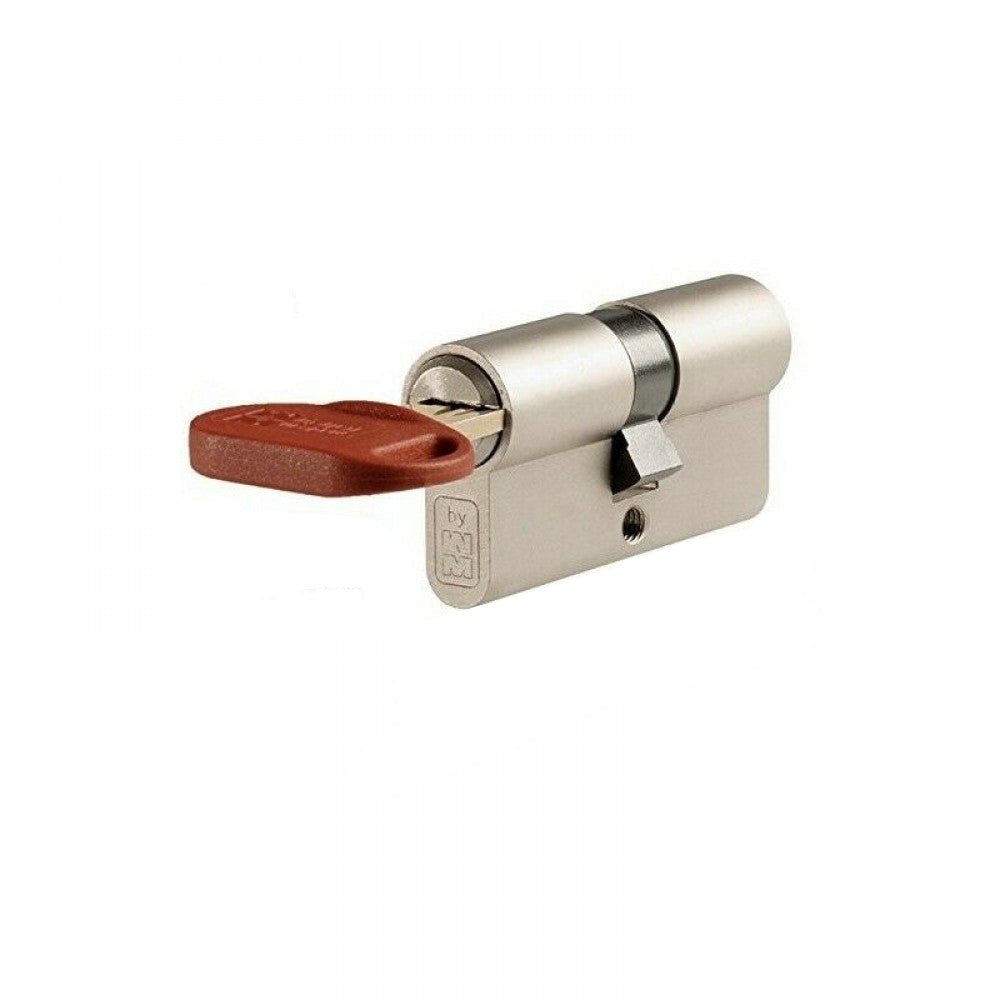 MOTTURA Cilindro sagomato "PROJECT" 112 mm. (31+81) 6 chiavi cantiere 1A + 5B in nichel