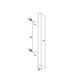 FIMET Maniglione dritto modello ARIZONA diametro 25 mm. In acciaio inox aisi 304. Kit di fissaggio a coppia incluso. Kit di fissaggio montaggio singolo per legno incluso.