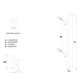 FIMET Maniglione quadrato per porte modello TEXAS. Acciao Inox.  Kit di fissaggio a coppia incluso. Kit di fissaggio montaggio singolo per legno incluso.