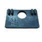 INOX DESIGN GOMMINA DI SUPPORTO MODELLO "03" PER VETRO 8,76 mm.