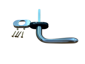 GHIDINI PIETRO BOSCO "UNO-Z" MEZZA MANIGLIA ROSETTA OVALE DESTRA COLORE CROMO SATINATO