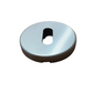 GHIDINI PIETRO BOSCO COPPIA DI BOCCHETTA YALE 50x7 mm. TONDA PATENT SENZA BUSSOLA COLORE ARGENTO