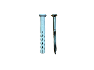G&B TASSELLO TURBO NYLON T6-40SV DIAMETRO 6x40 mm. CON VITE IN ACCIAIO ZINCATO BORDO SVASATO