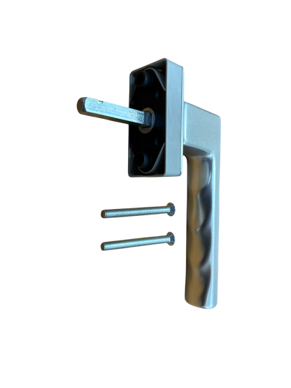HOPPE Toulon DK SECUSTIK rosetta rettangolare quadro 32-42 mm. scatto 45° - finitura in alluminio colore argento F1