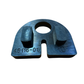 INOX DESIGN GOMMINA DI SUPPORTO MODELLO "00" PER VETRO 6,76 mm.