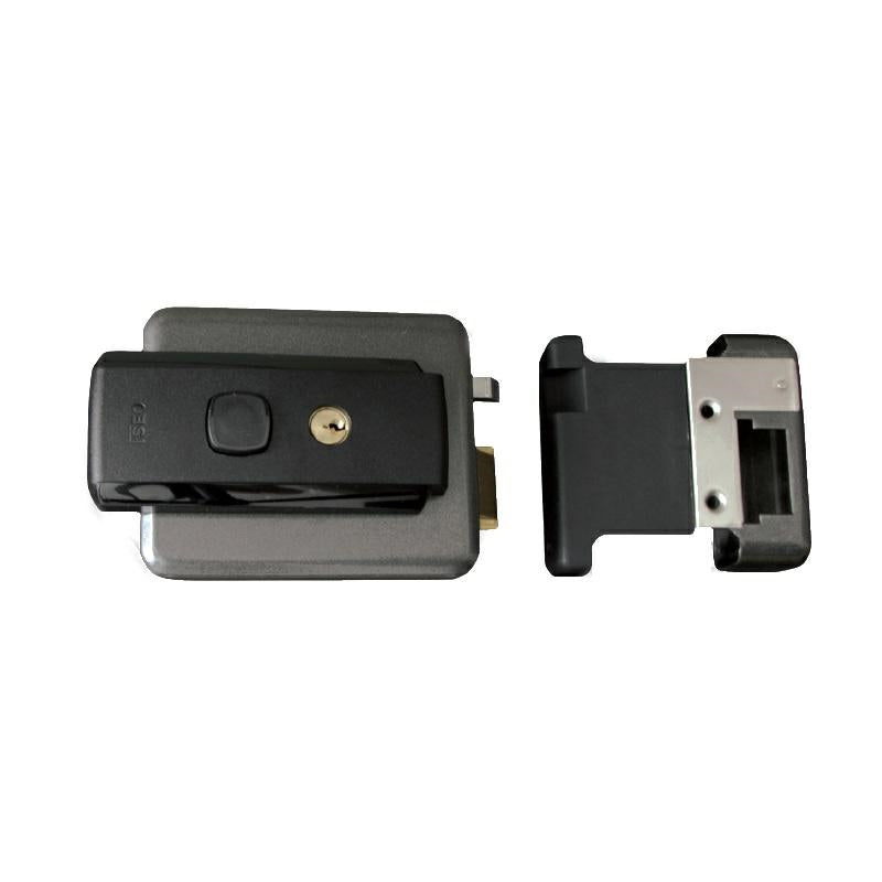 ISEO Serratura serie 5 entrata regolabile 50-80 mm., con scrocco e piastre per apertura esterna