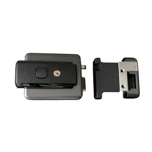 ISEO Serratura serie 5 entrata regolabile 50-80 mm., con scrocco e piastre per apertura esterna