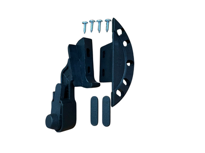 TECNOMETALSYSTEM Maniglia pinza modello "PREZIOSA" sinistra/destra con pulsante - colore nero