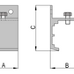 PETTITI GIUSEPPE Attacco laterale a fascia LS 80 Per monorotaia: MS80 e MS80/NA A 35mm x B 39,5mm, x C 54mm In alluminio anodizzato