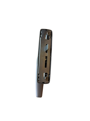 SAVIO CREMONESE MODELLO "MANON" PER ANTA-RIBALTA CON VITI AD IMPRONTA TORX - ADATTO AI PROFILI A GIUNTO APERTO INTERASSI 98-104 mm. SIMMETRICI - COLORE ARGENTO RAL SILV