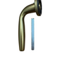 BRIALMA MEZZA MANIGLIA ROSETTA TONDA DIAMETRO 50 mm. COLORE BRONZO