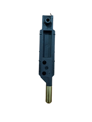 MASTER TERMINALE ASTA MODELLO "SIRIO" CON PERNO DECENTRATO A DESTRA PER PROFILI R40 - IN NYLON CON PUNTALE IN OTTONE