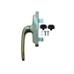 MASTER CREMONESE MODELLO "TWIST OUT" PER APERTURA ESTERNA/INTERNA - INTERASSE 104-108 mm. - FINITURA IN ALLUMINIO PRESSOFUSO COLORE OTTONE LAVORATO