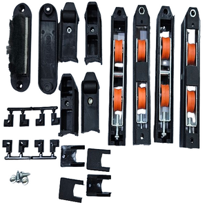 Master Kit di assemblaggio per scorrevole Export 60 completo di tasselli, tappi, boccole, carrelli. Portata 90 Kg.