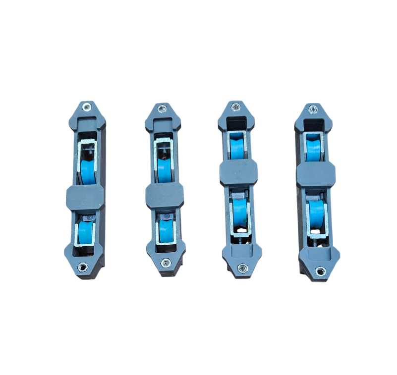 Binario A Scomparsa Per Porta Scorrevole Kit 1213 Di 4 Carrelli Inferiori Sisco Sistem Per Porta D 320454