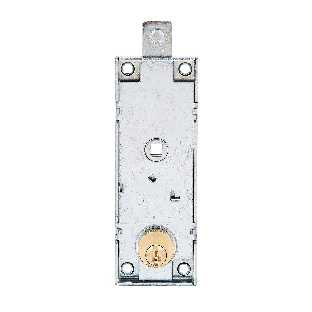 PREFER serratura per porta basculante, cilindro YALE asta alta + molla retraibile