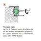 PRONI Regolatore distanziatore Rapid Block GIAP per profili R50 R60TT