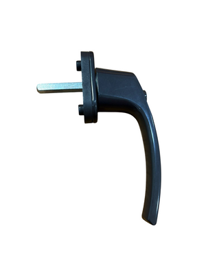 GU ITALIA maniglia DK NEPTUN con pulsante quadro 7x53 mm. colore marrone RAL 8017