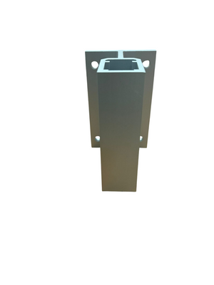 COMPAS SUPPORTO FISSAGGIO ALTEZZA 130 mm. FINITURA IN ALLUMINIO ESTRUSO COLORE ARGENTO