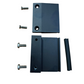 COMPAS PINZA PORTA VETRO FINITURA IN ALLUMINIO ESTRUSO COLORE NERO
