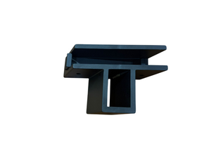 COMPAS SUPPORTO A SBALZO PORTA VETRO INCLINATO A 30° SINISTRO PER 40x20- FINITURA IN ALLUMINIO ESTRUSO COLORE NERO