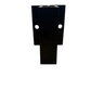 COMPAS SUPPORTO FISSAGGIO ALTEZZA 100 mm. FINITURA ALLUMINIO ESTRUSO COLORE NERO