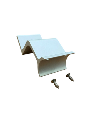 COMPAS SUPPORTO FISSAGGIO ALTEZZA 100 mm. FINITURA ALLUMINIO ESTRUSO COLORE ARGENTO