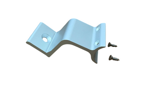 COMPAS SUPPORTO FISSAGGIO ALTEZZA 100 mm. FINITURA ALLUMINIO ESTRUSO COLORE ARGENTO