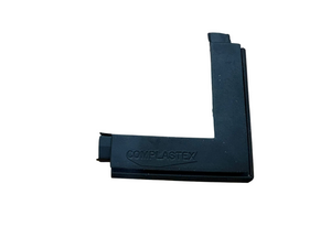 COMPLASTEX ANGOLO PER GUARNIZIONE LUNGHEZZA 61 mm. SPESSORE 9 mm. PER ARTICOLO 02763 ADATTO A PROFILI R40
